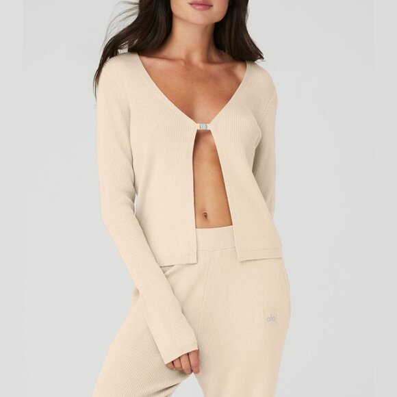 ALO Yoga Sweaters - Alo Yoga Knit Salana Cardigan S
